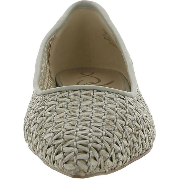 Wanda Woven Flats in Olive Green - Picture 2 of 7